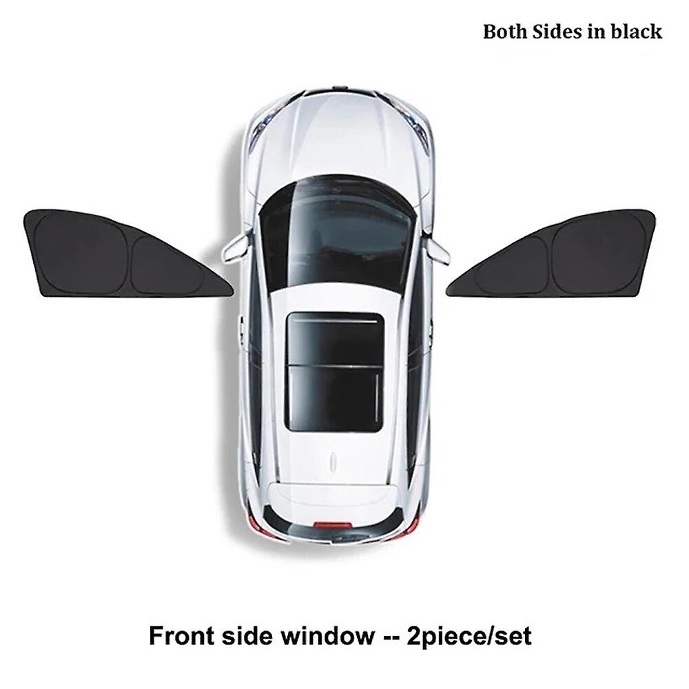 Car Sunshade Curtain Summer Side Sunshade Front Window UV Protective Block Sun Shade Set Transparent Film for Tesla Model 3 Y~20602