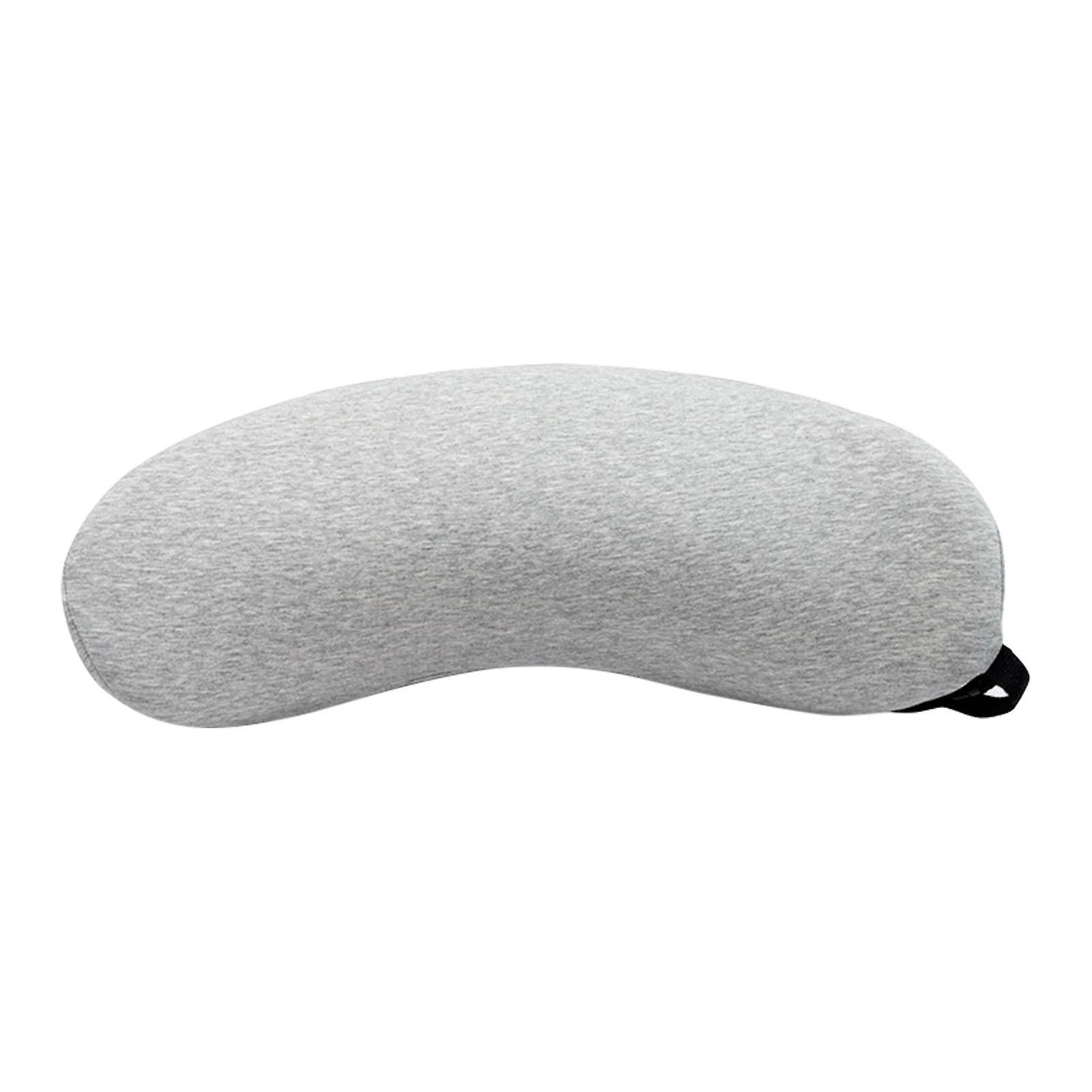 Lumbar Support Pillow Memory Foam Soft Good Resilience Reduce Pressure Ergonomic Back Waist Support Cushion Light Gray 47x21x13cm/18.5x8.3x5.1in