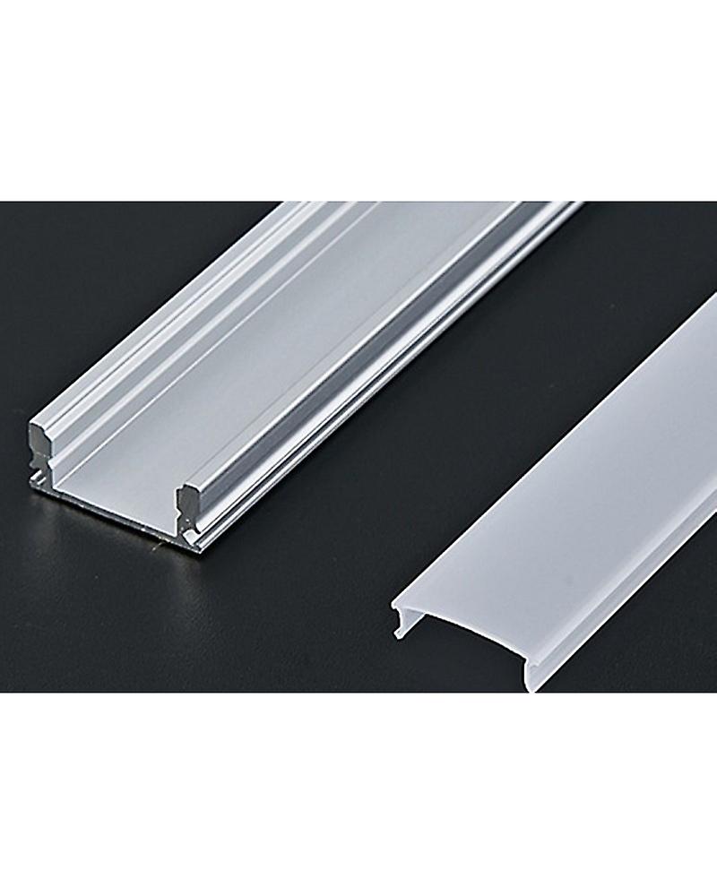 Προφίλ αλουμινίου για led λωρίδα με κάλυμμα 2 Mts