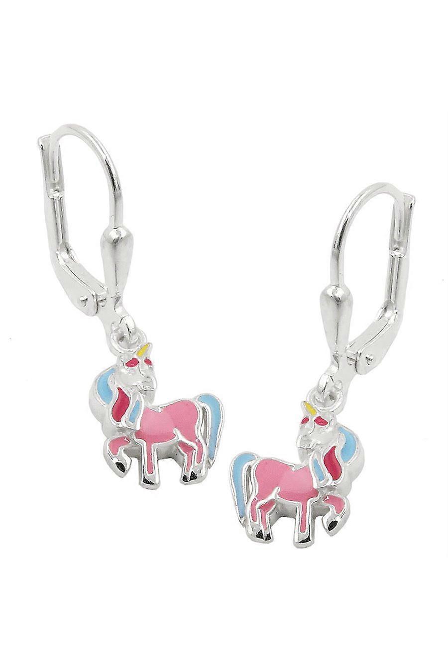 Leverback Earrings Unicorn Silver 925 - Gl93814