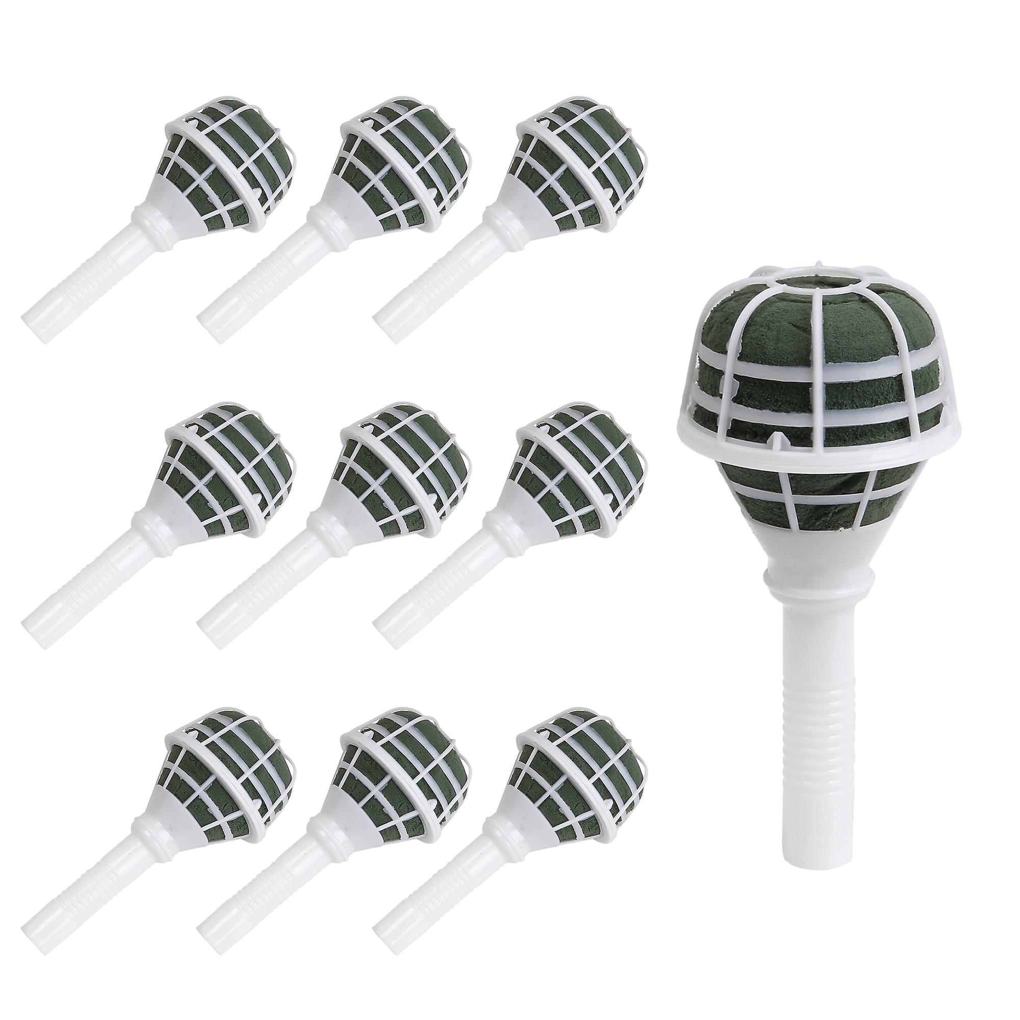 10 PCS 3.23Inch x 7.09Inch Flowers Holders Handle for DIY Artificial Crafts