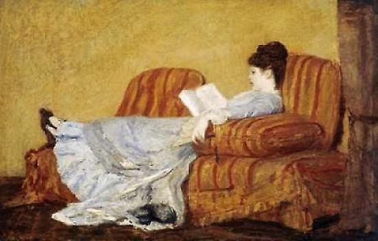 Young Lady Reading Poster