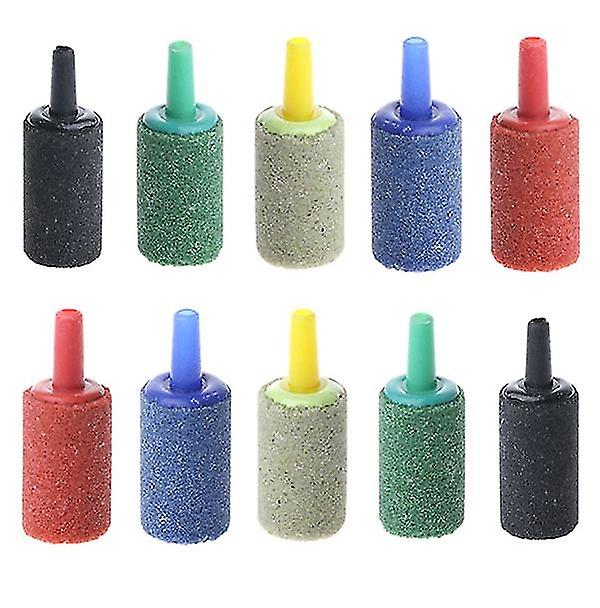 10-Pack Air Stone Bubble Cylinder Aerator Air Pump Accessories Oxygen Diffuser