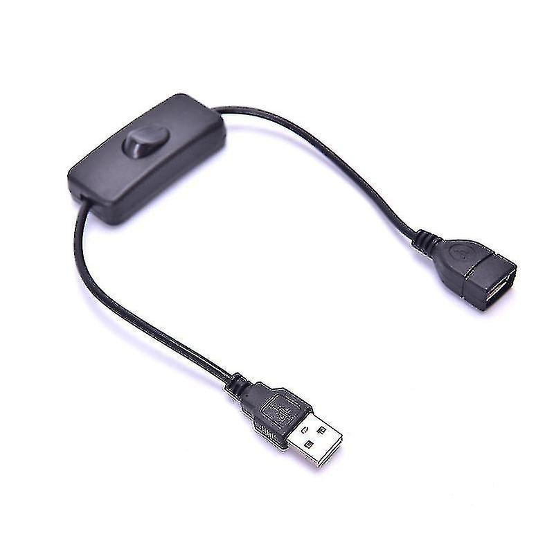 28cm Usb Cable With Switch On/off Cable Extension Toggle For Usb Lamp Usb Fan Hfmqv