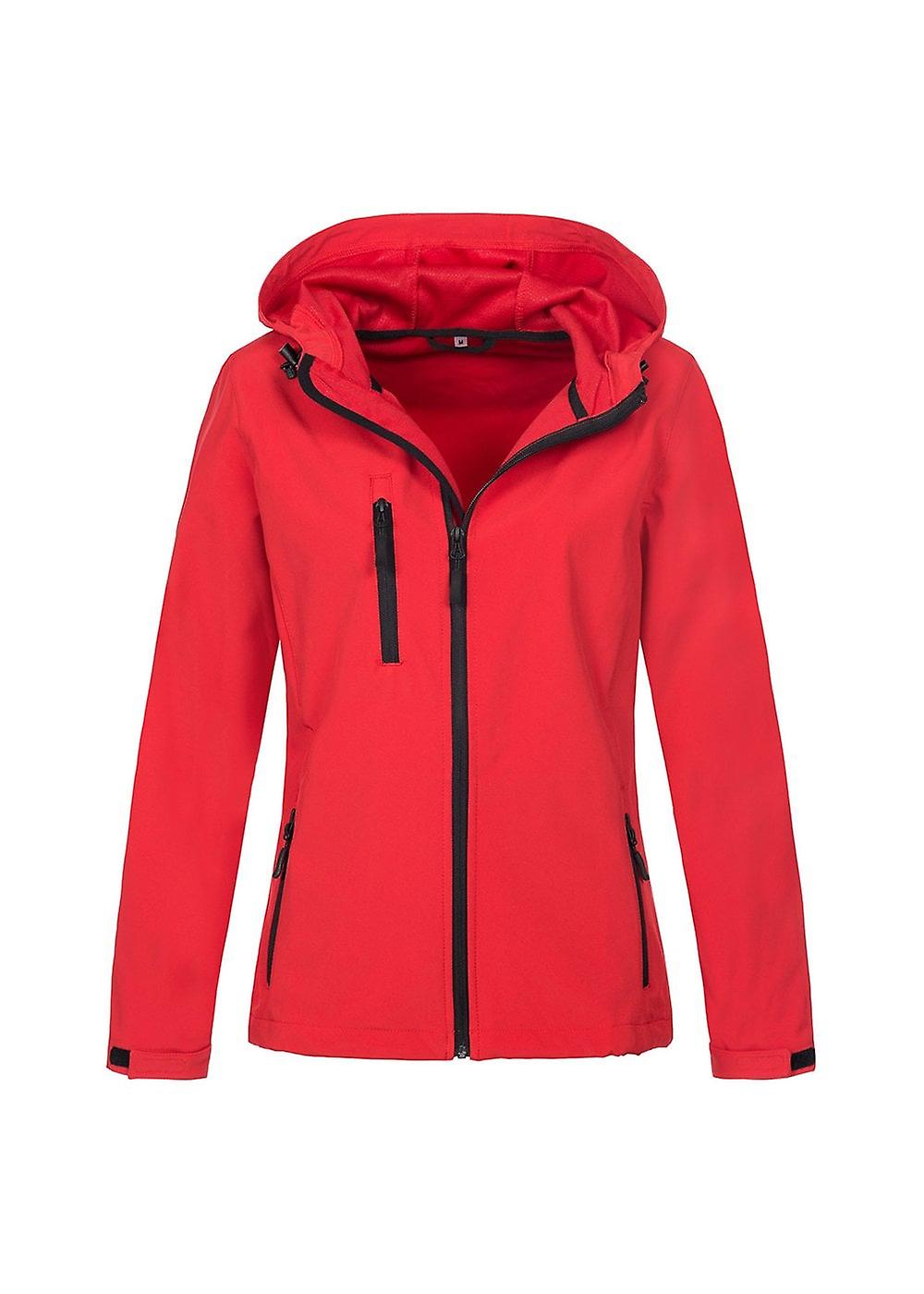 Women's Stedman Active Ladies Softest Shell Hooded Jacket ST5340