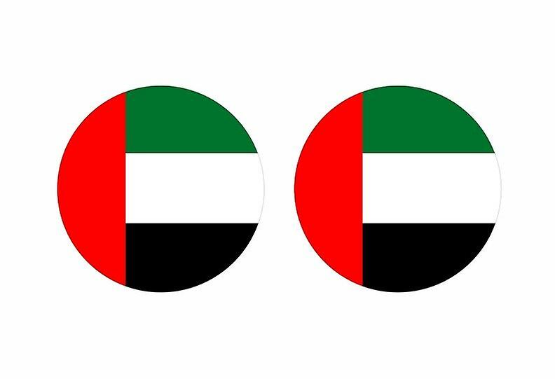 2x sticker sticker round cocarde flag United Arab Emirates