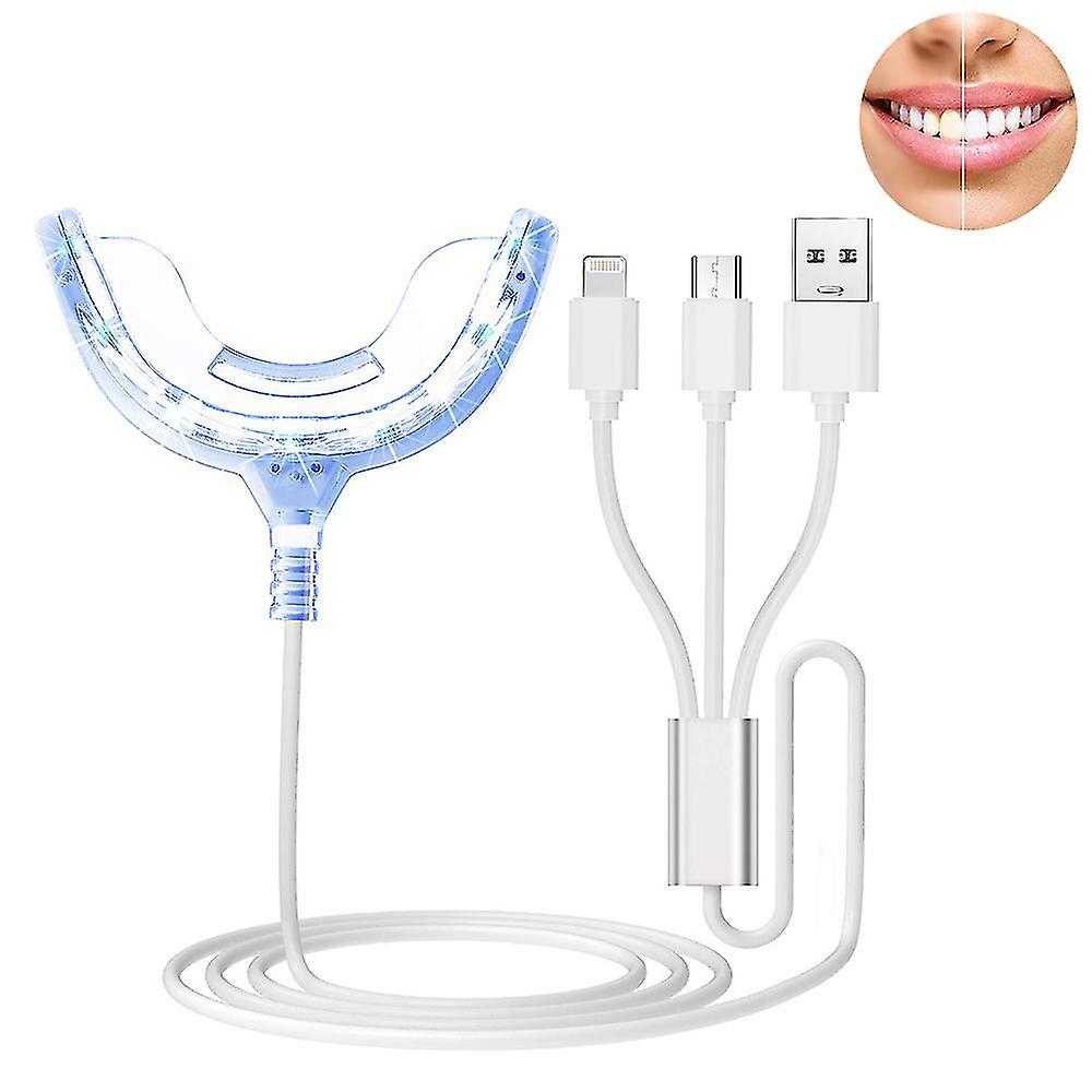 1 Pcs Teeth Whitening Accelerator Light, Powerful Blue Led Light, Mouth Tray Teeth Whitening Enhance