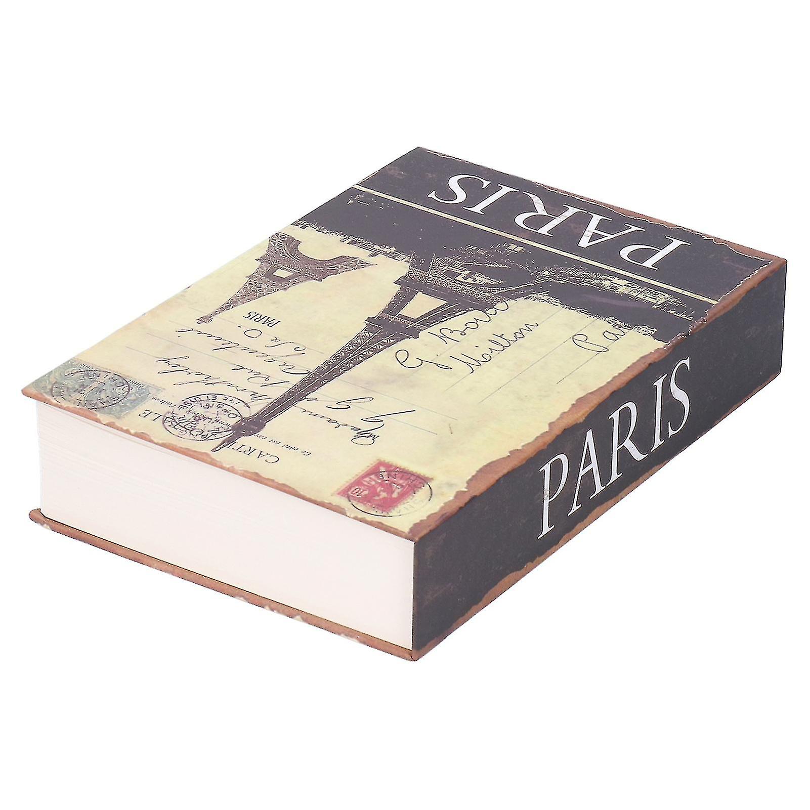 Book Shape Cash Coin Money Storage Locking Case - Innovative Safe Box with Keys