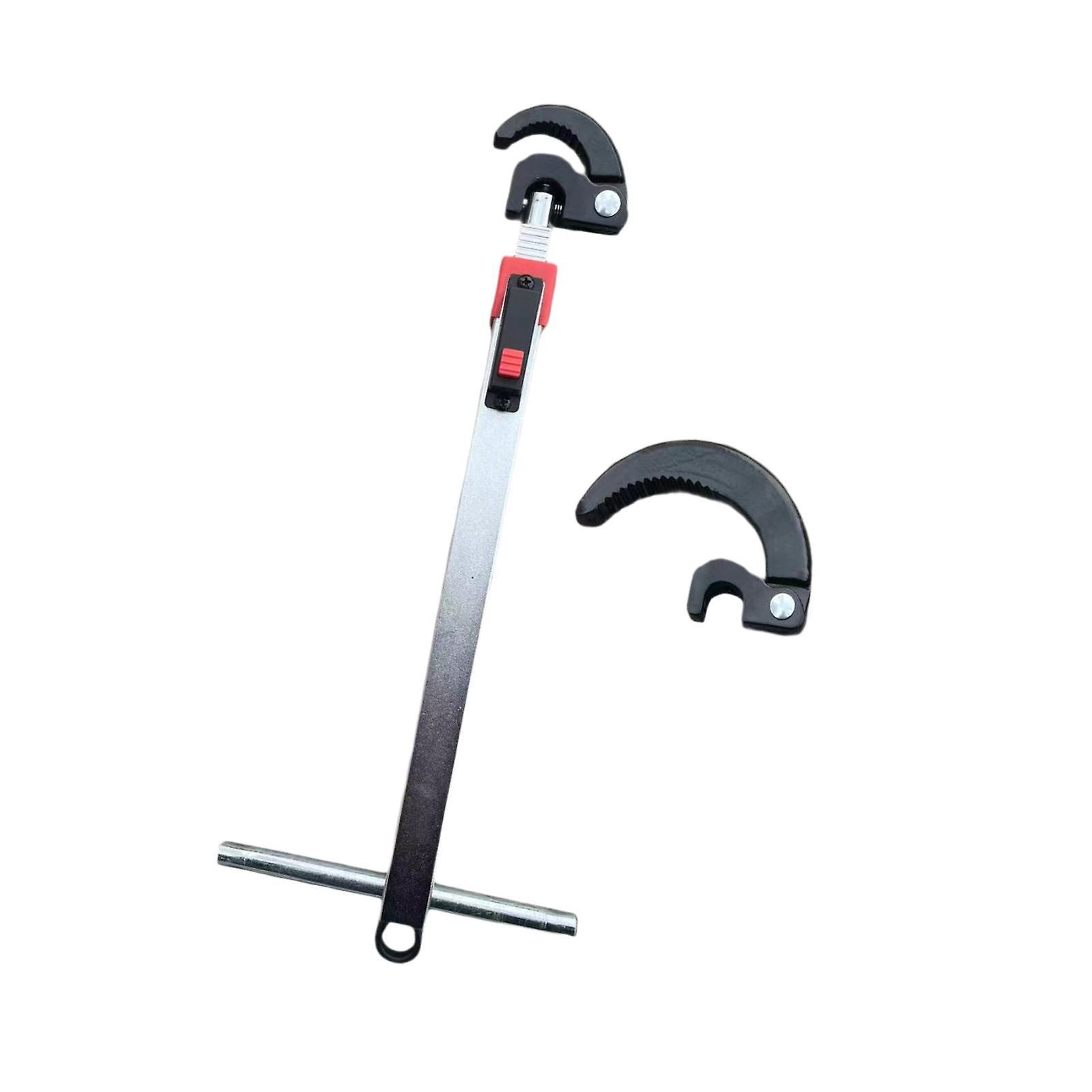 Basin Wrench with 2 Adjustable Jaws for Tight Space Daily Use DIY Enthusiast
