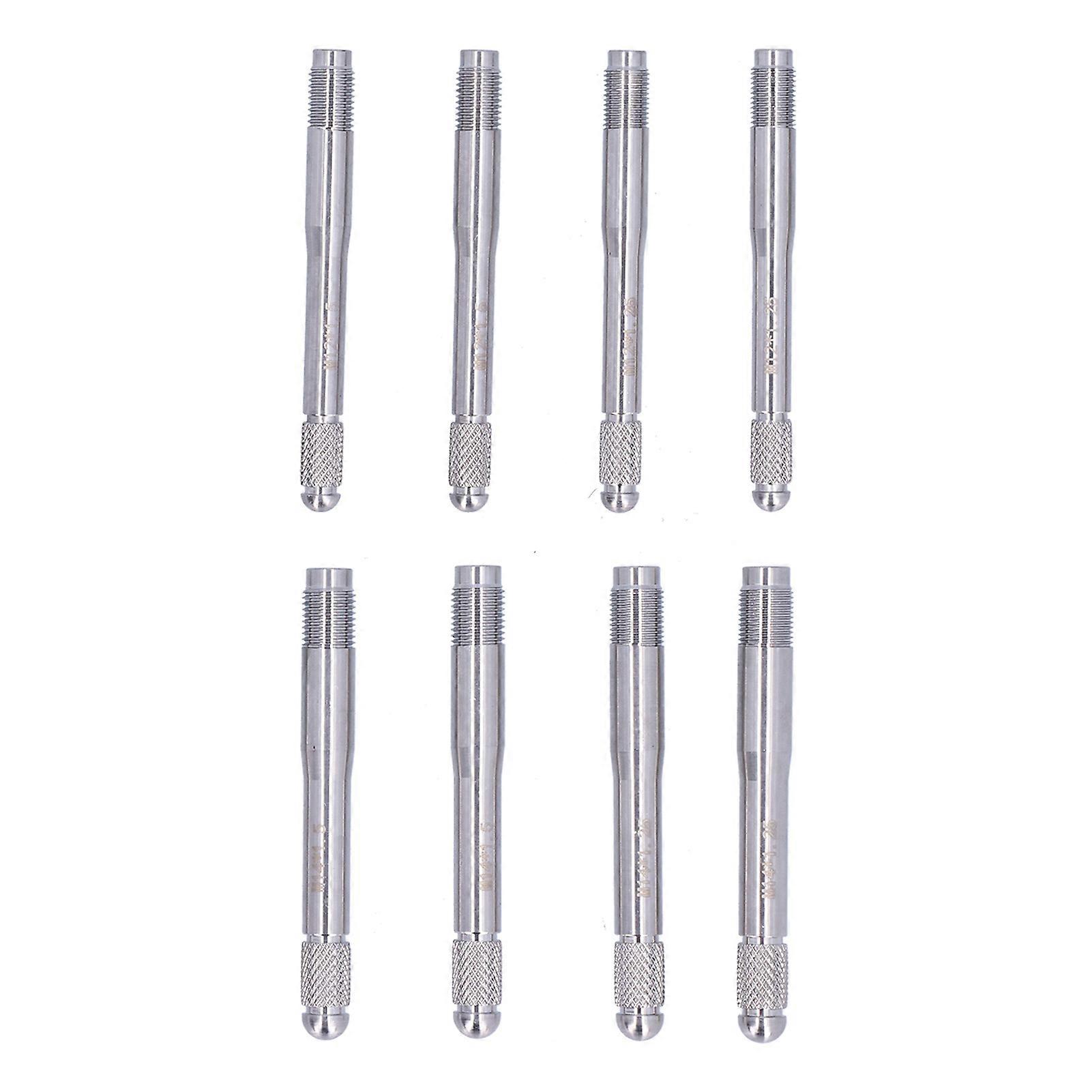 8pcs Wheel Stud Alignment Pins Mounting Guide Balancing Tools Stainless Steel For Automotive