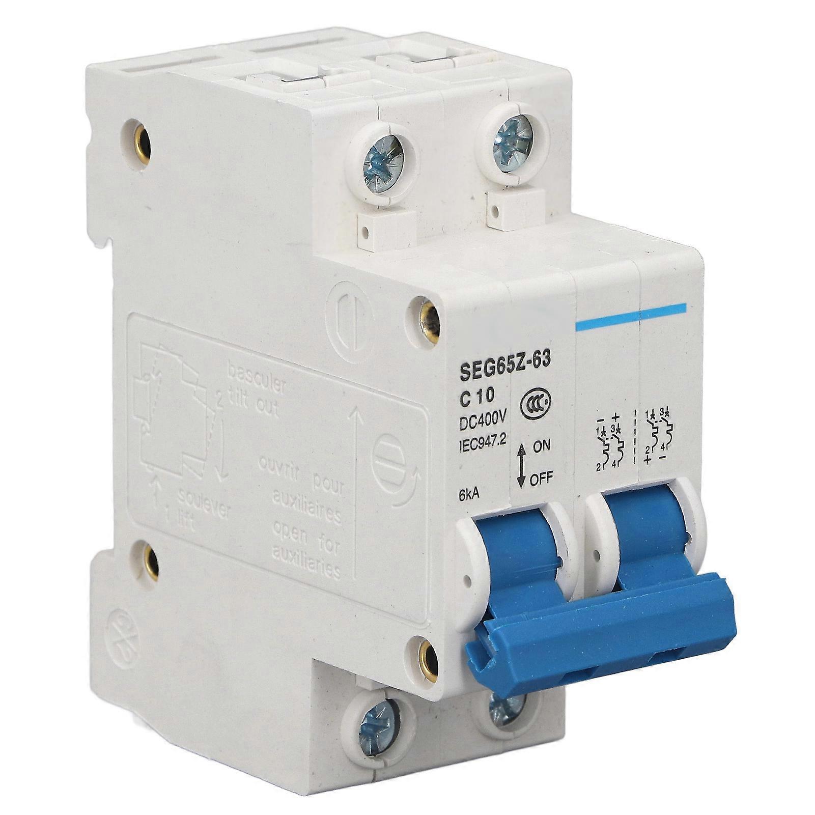 DC miniatureafbryder 2P 6KA 400V luftafbryder til solcelleanlægspaneler Grid C10 10A