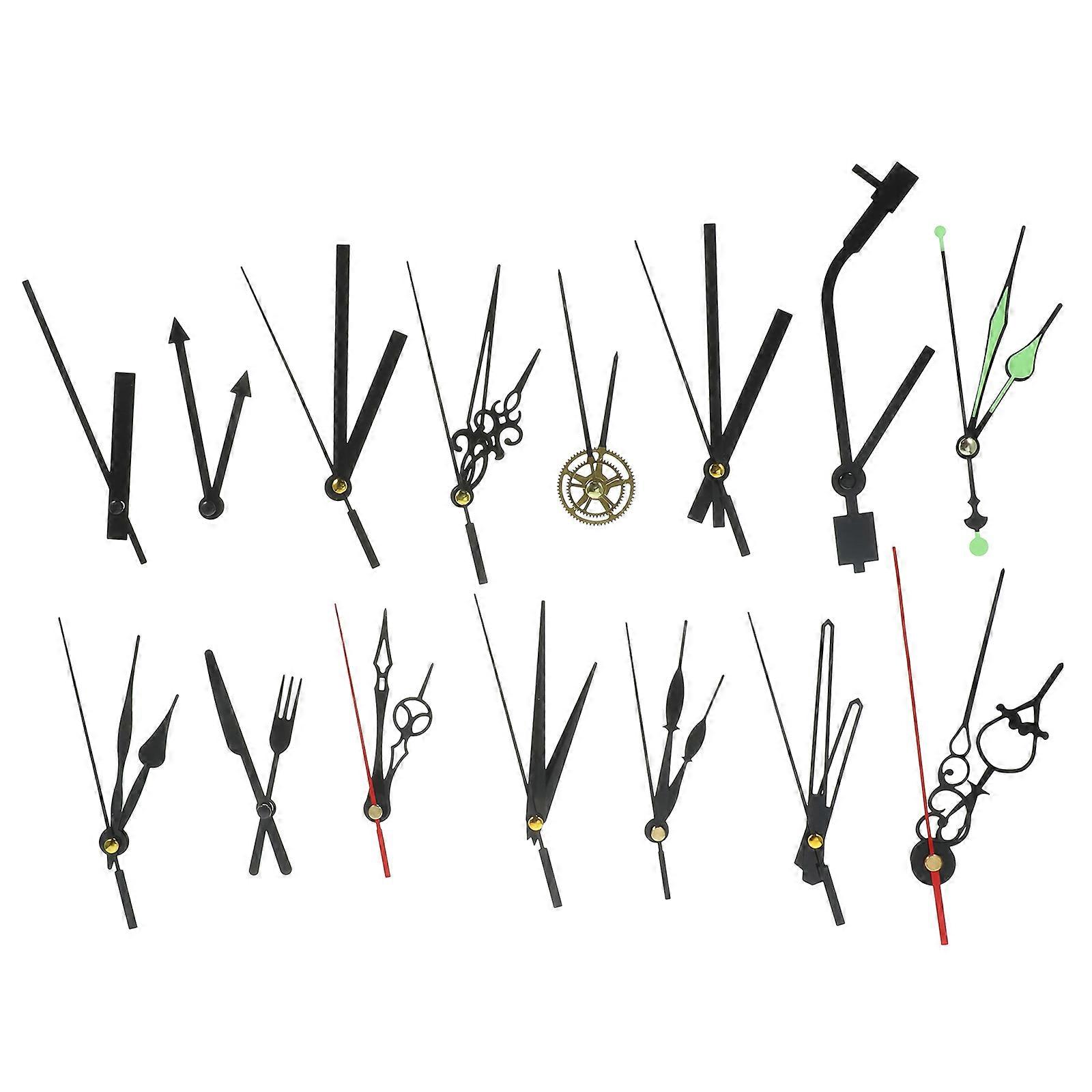15 Sets Clock Hands Replacement Clock Hands Clock Repair Parts DIY Clock Accessories