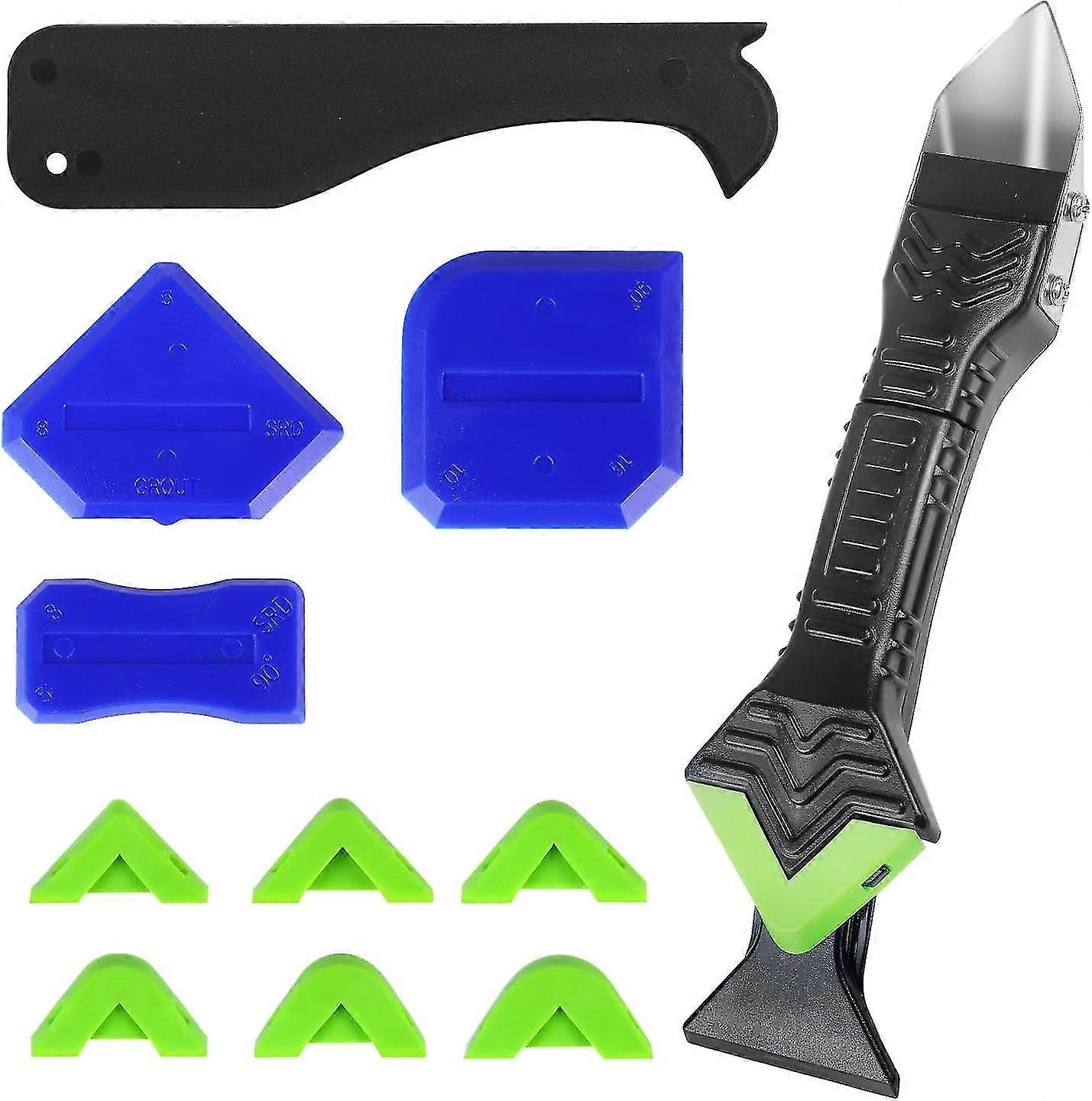 New Models5 In 1 Silicone Scraper Remover Applicator 11pcs Tile Grout Silicone Sealant Tool For Bathroom Kitchen Floor