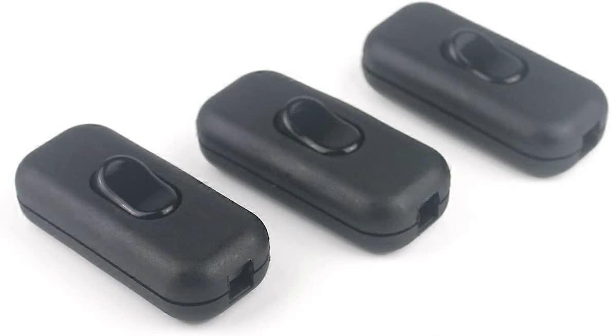3 Pcs Line Cord Switch 6A nswitch, with On/off Toggle
