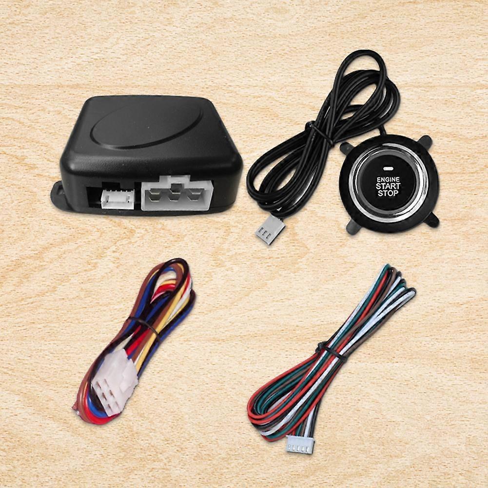 12V Push Car Key Systems Key blade Button Start System Automatic Ignition One Button Start System Remote Control Smart Engine Start System  Accessorie