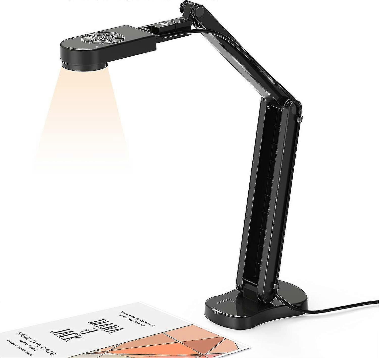 Document Camera USB 4k, webcam A3 da 8 MP e supporto per presentazioni con doppio microfono