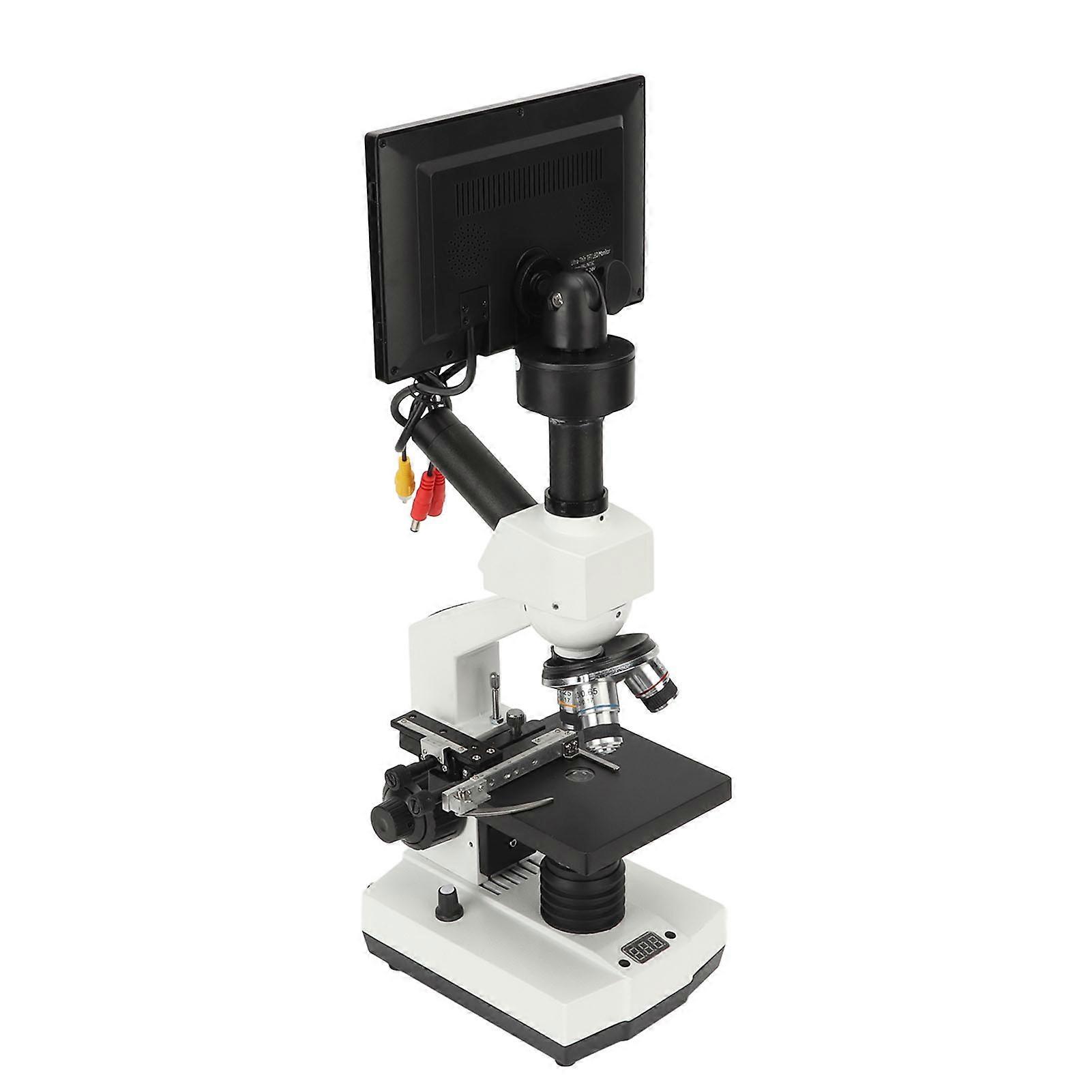 Lab Biological Trinocular Microscope 360 Degree Rotation Temperature Adjustable Video Microscope CN Plug 220240V NO.3704