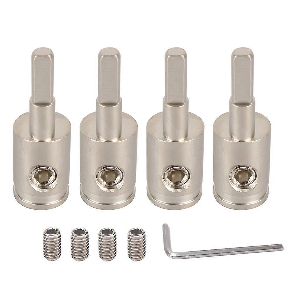 4 Sets 4ga To 8ga Terminals Car Audio Amp Wire Terminal Blocks Power Cord Input Reducers With Screws Auto Parts