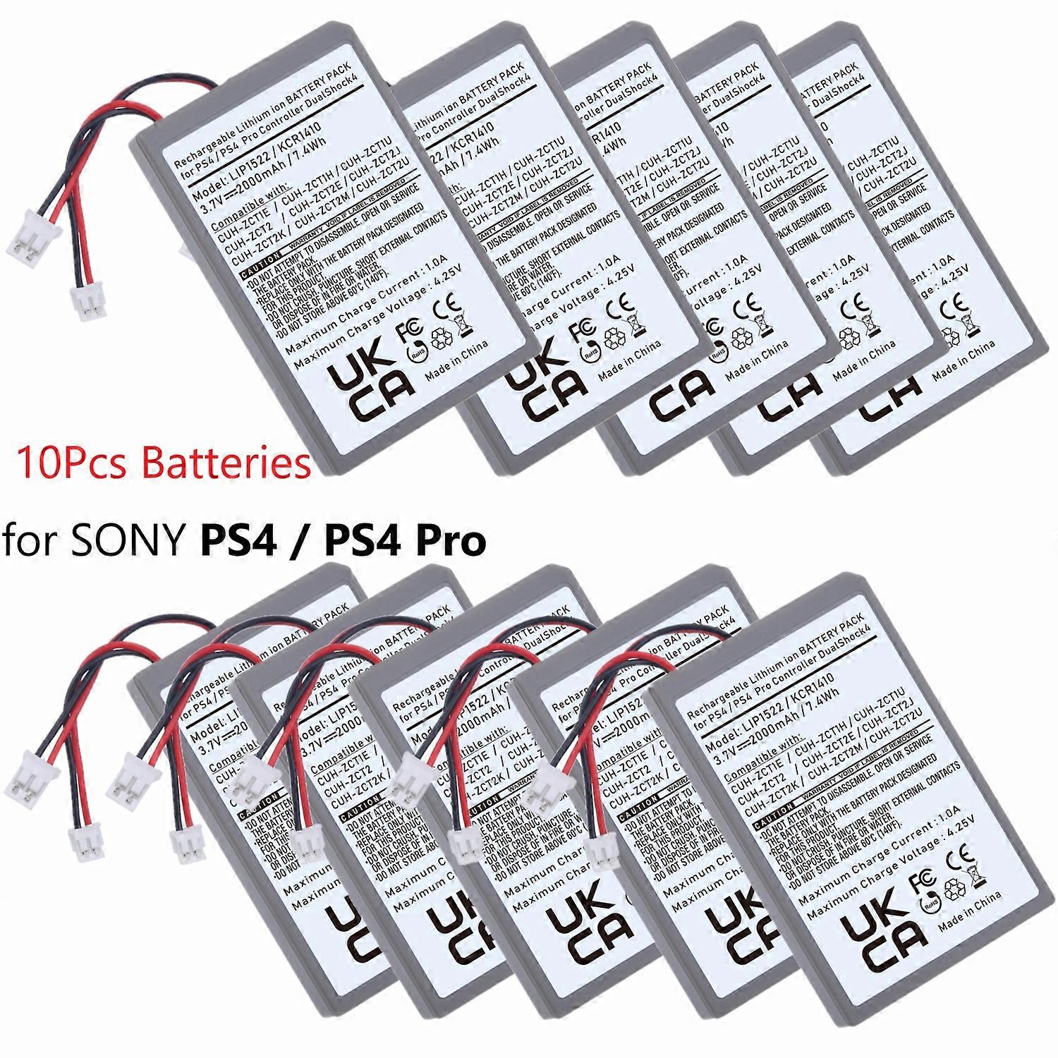 10Pcs LIP1522 PS4 Controller Battery for Sony PS4 Pro PlayStation 4 DualShock4 V1 V2 CUH ZCT1E CUH ZCT2 Wireless Controller
