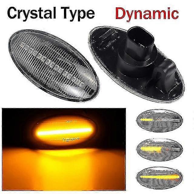 2pcs Led Dynamic Side Marker Turn Signal Light Sequential Blinker Light Amber Indicator Compatible With Suzuki Swift Jimmy Vitara Sx4 Alto
