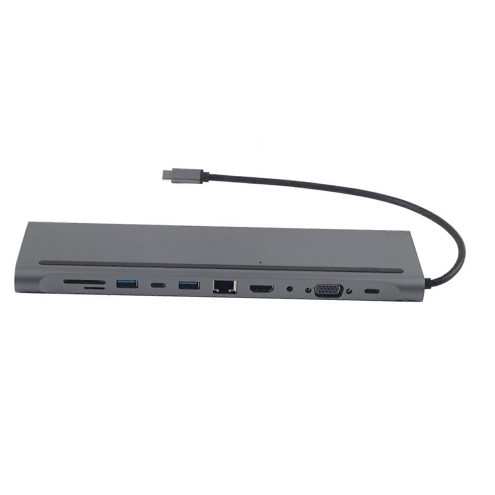11-in-1-Nabentyp? C-Erweiterungsdock USB3.1 auf HDMI-Kartenleser Multi? Funktionaler Adapter