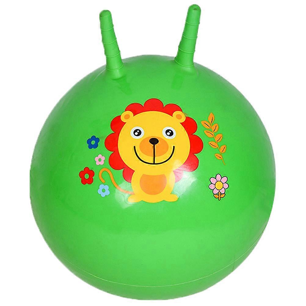 45cm Thickened Bouncing Ball Inflatable Exercise Ball Jumping Ball Fitness PVC Equipment Balance Jumping Toy for Kindergarten Children (Assorted and R
