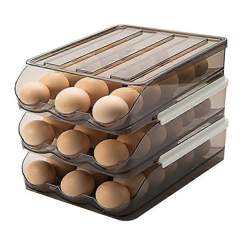 Plastic Egg Roll Refrigerator Storage Box Multi-layer Egg Storage Box