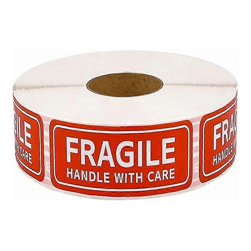 150 "Fragile" Labels, Fragile Labels, Shipping and Packaging Warning Labels, Damage Risk Warning Labels, Warning Labels 2.5*7.5cm RedKoleZy