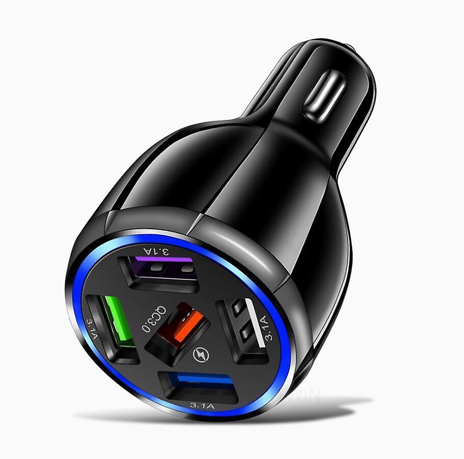USB-autoadapter met 5 LED-uitgangen