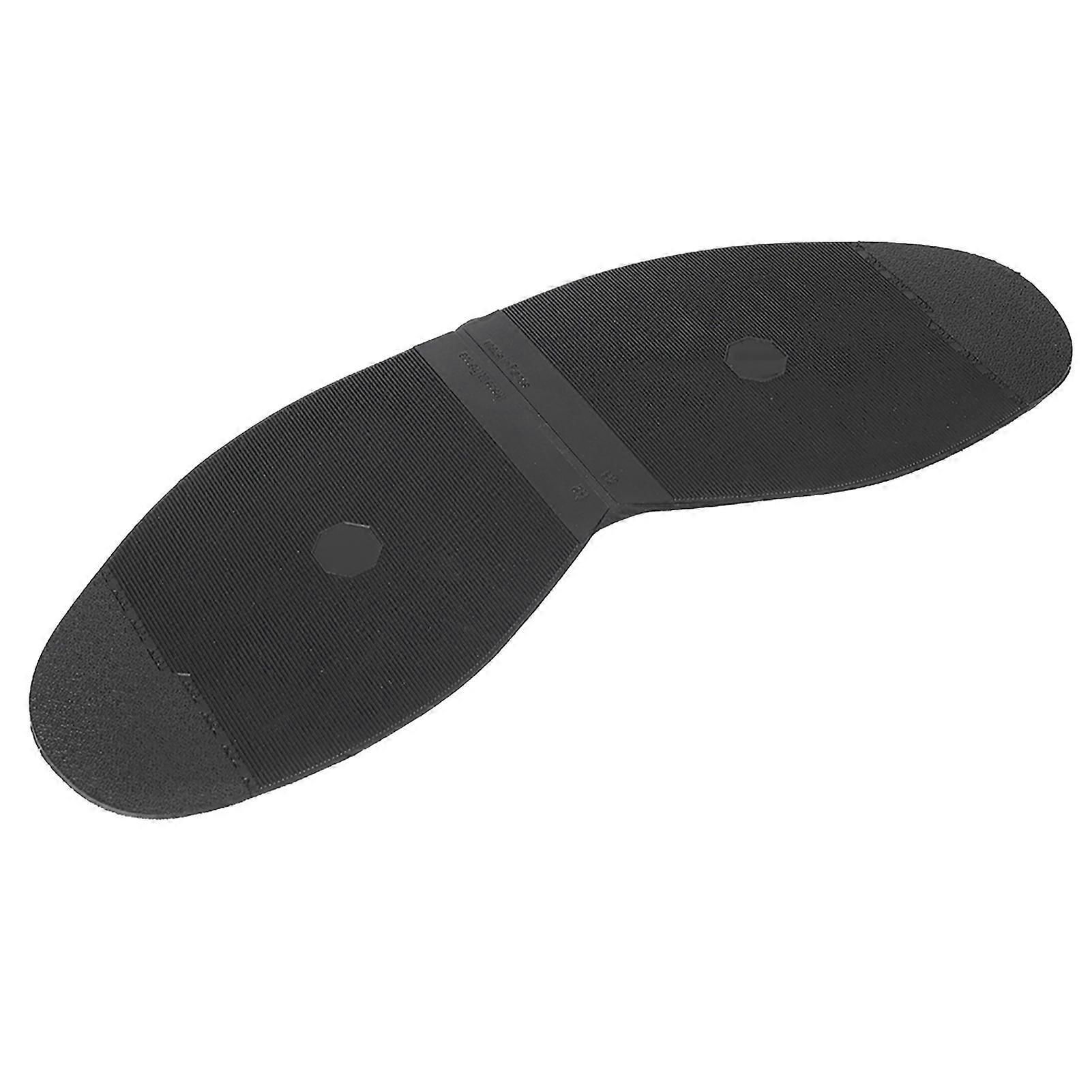 Δερμάτινα Παπούτσια Λαστιχένια Wearproof Outsoles Χειροποίητα Παπούτσια Επισκευή Μισή Σόλα (Μαύρο Μπροστινό Μέρος)