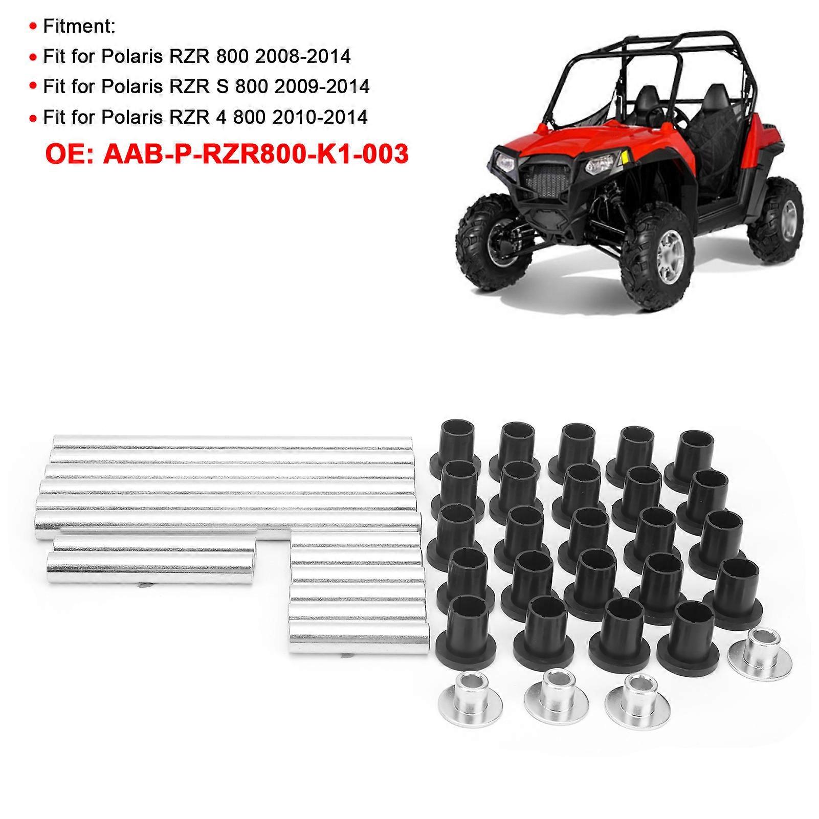 HDPE Front Rear A-Arm Bushings Replacement Accessory Fit for Polaris RZR 800 800/4 800