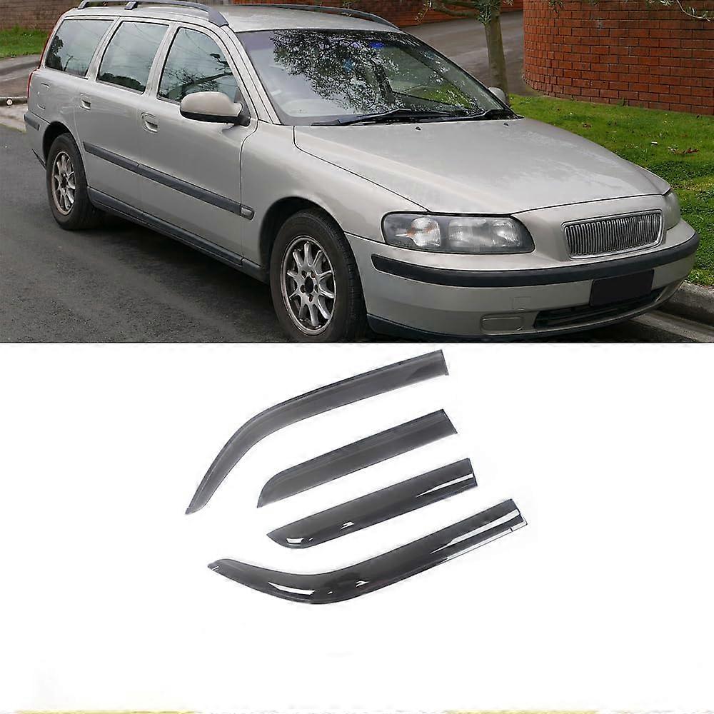 4 kpl auton tuulenohjaimet sadeohjaimet, Volvo Xc70 V70 Xc60 Xc90 C30 auton sivuikkuna visiiri aurinkosuoja varjostin suoja kansi auton ikkuna, d