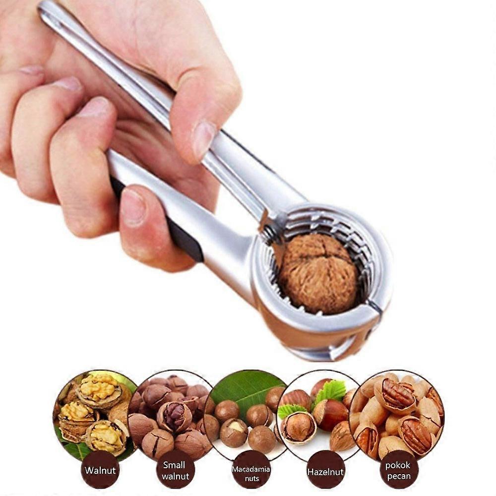 Quick Nut Cracker- Pecan, Walnuts, Hazelnut Nutcracker Aluminum Alloy Sheller Nu