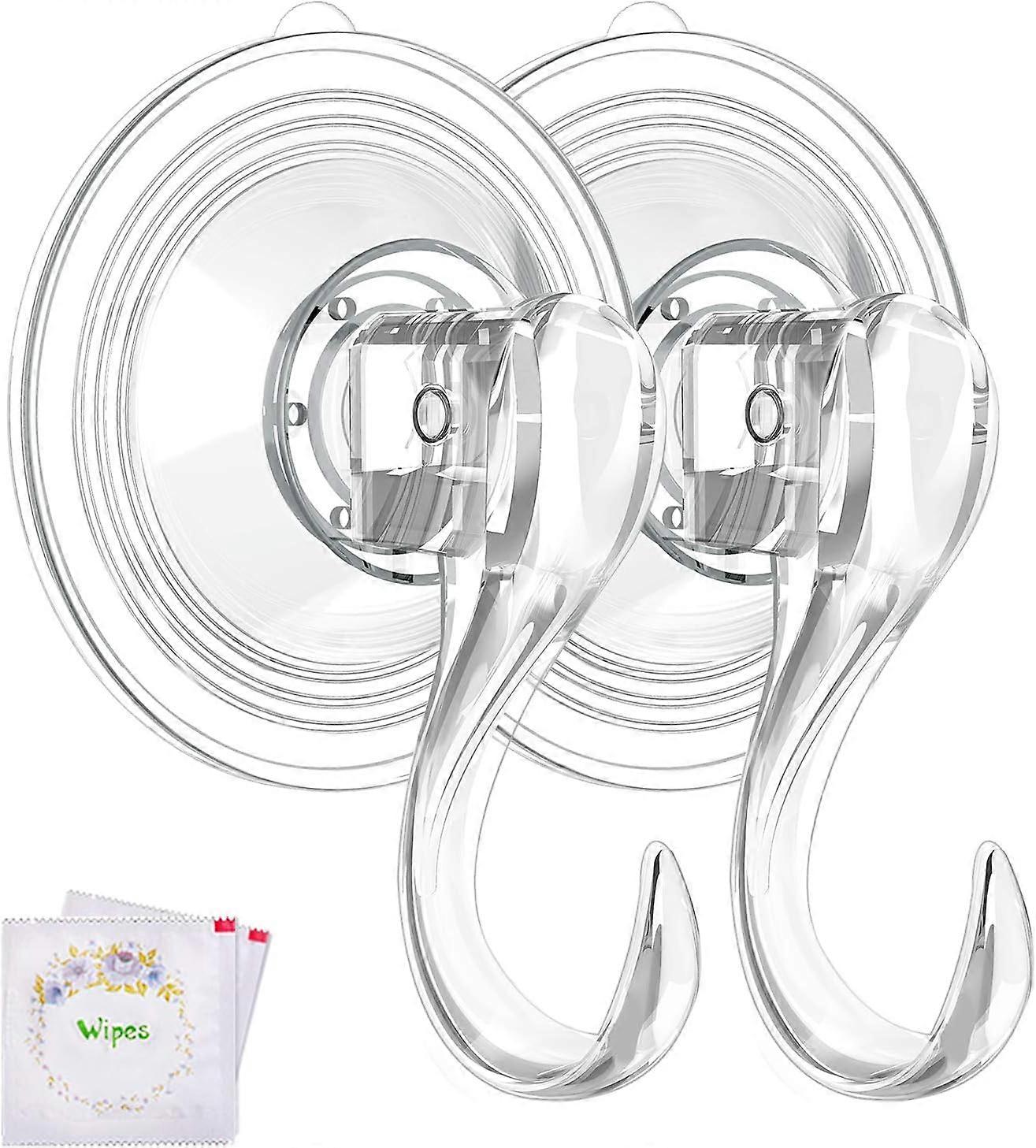 L-2 Packs Clear Wreath Hanger, Large Clear Reusable Heavy Duty
