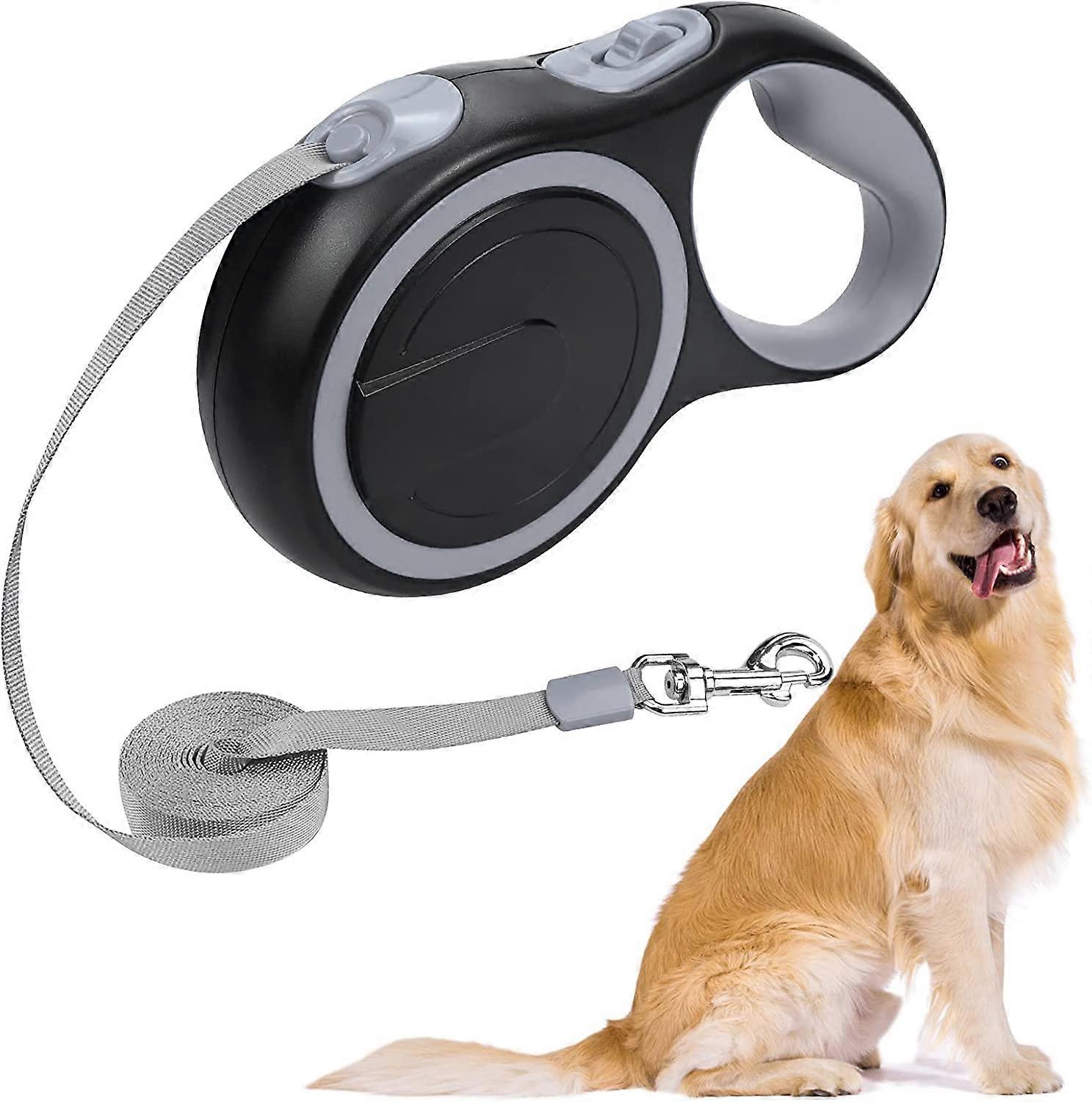 Automatic Retractable Pet Retractor with Non-Slip Handle 5M / 16FT (Grey)