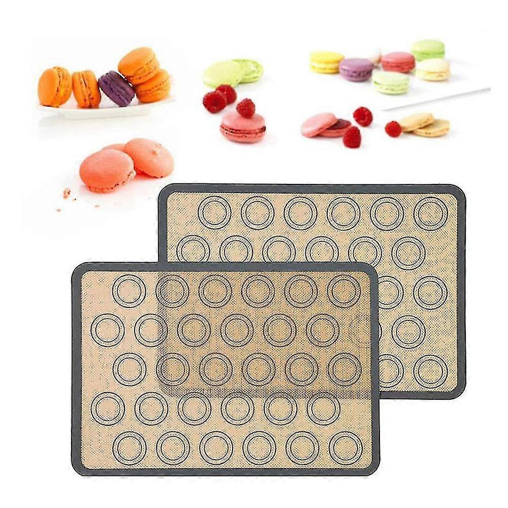 Baking Mat For Macarons Made Of Silicone, 2 Pieces