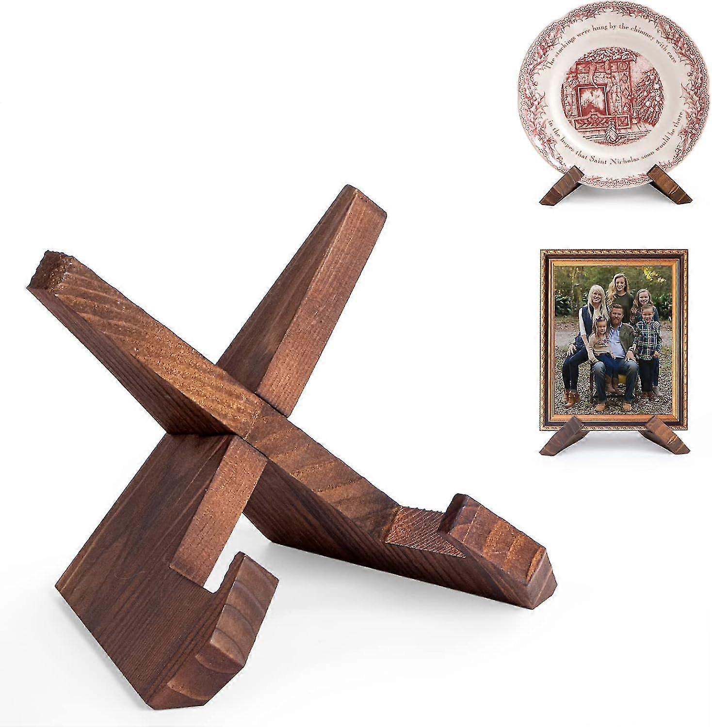 Cookbook Holders, Recipe Book Stand, Wooden Display Stand For Book, Photo, Decorative Plate, Plate Holder Display Stand