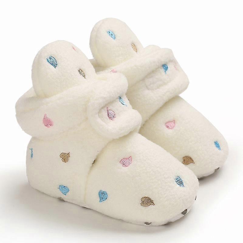 Winter Baby Cotton Shoes High Top Shoes 0-1 Year Old Cute Winter Shoes Thickened And Warm Walking Shoes Plush Baby Shoes