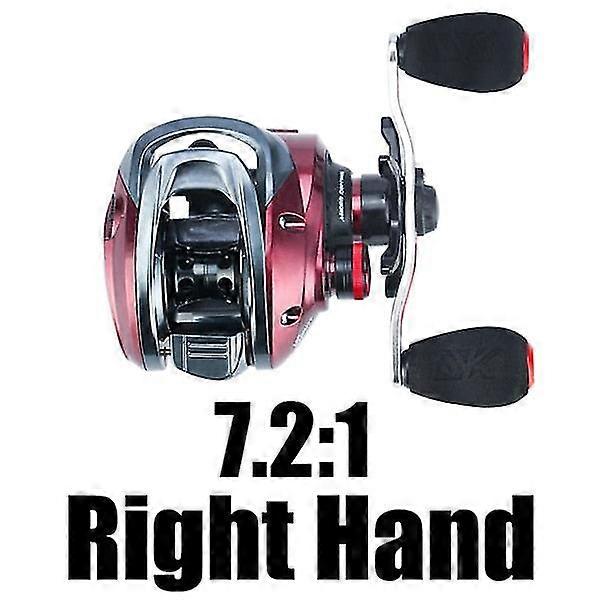 Red fox series hg xg 7.2:1 8.1:1baitcasting reel centrifugal brake system 13lbs ultra-light fishing reel 192g