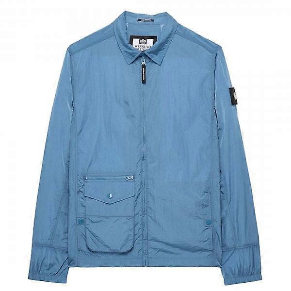 Men's Weekend Offender Vinnie Baltic Blue Overshirt Jacket OSAW2401
