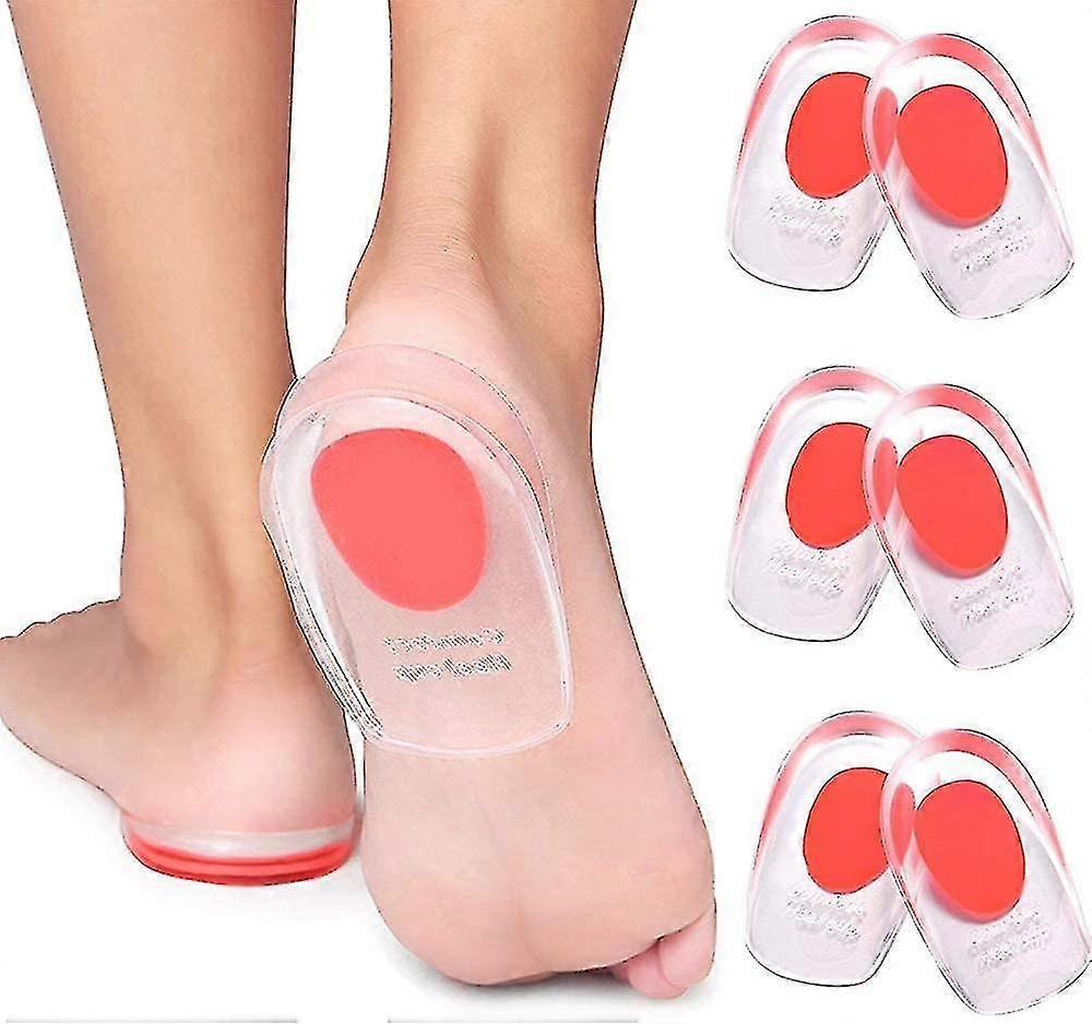3 Pair Silicone Gel Heel Pad