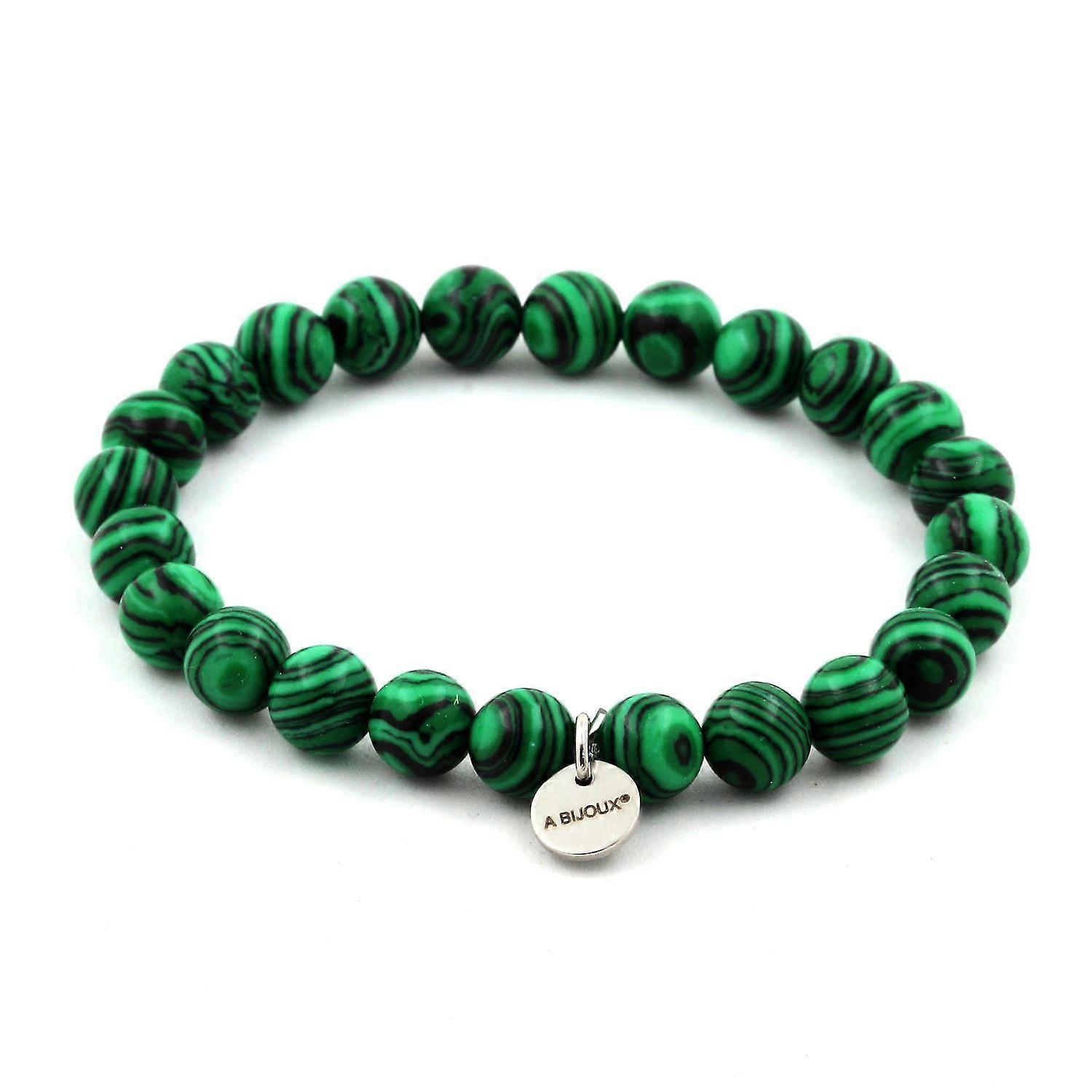 Malachite Beaded Bracelet 8 mm