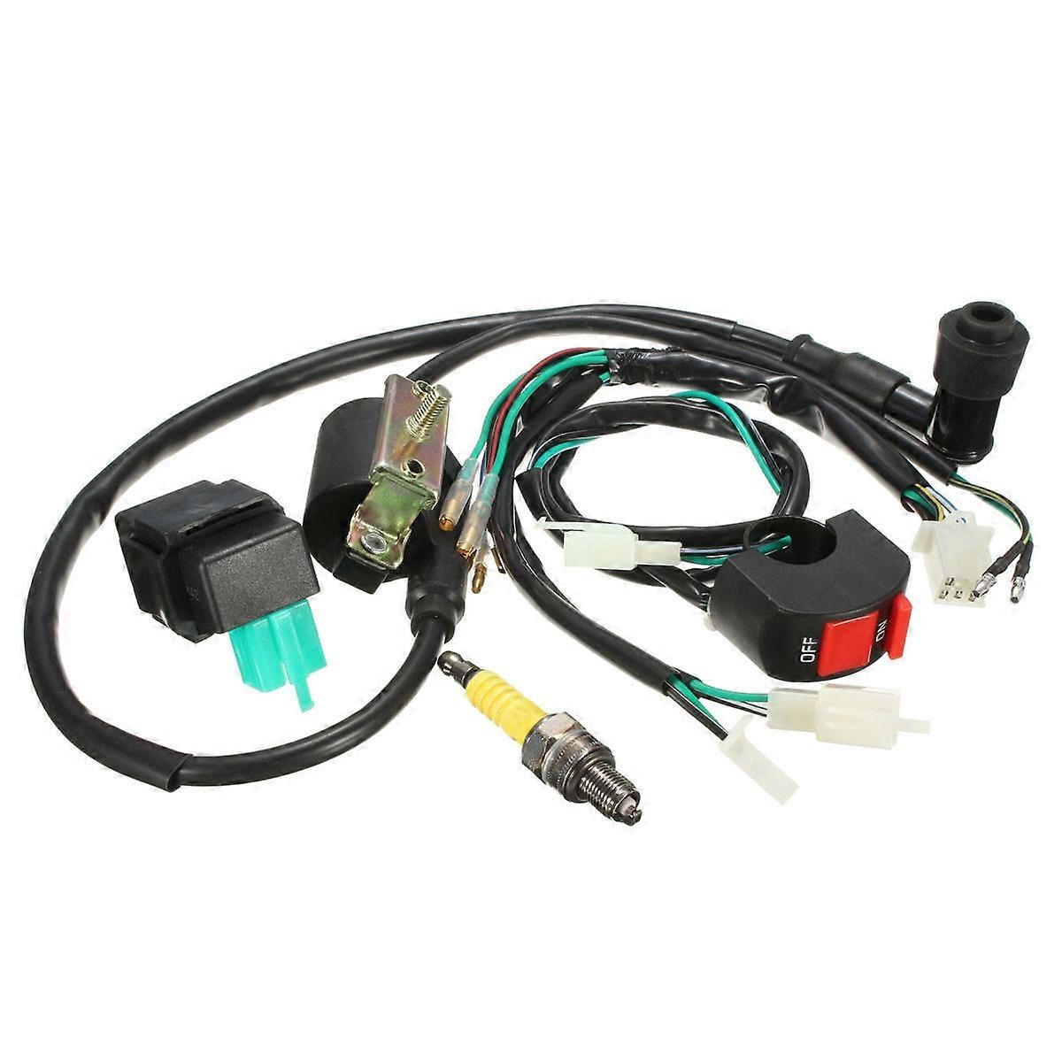 thumbnail interactive-video image 1 of Wiring Harness With On/Off Switch, CDI, Coil For Lifan 110cc 125cc Pit Bikes – Apollo SSR 1 of 6