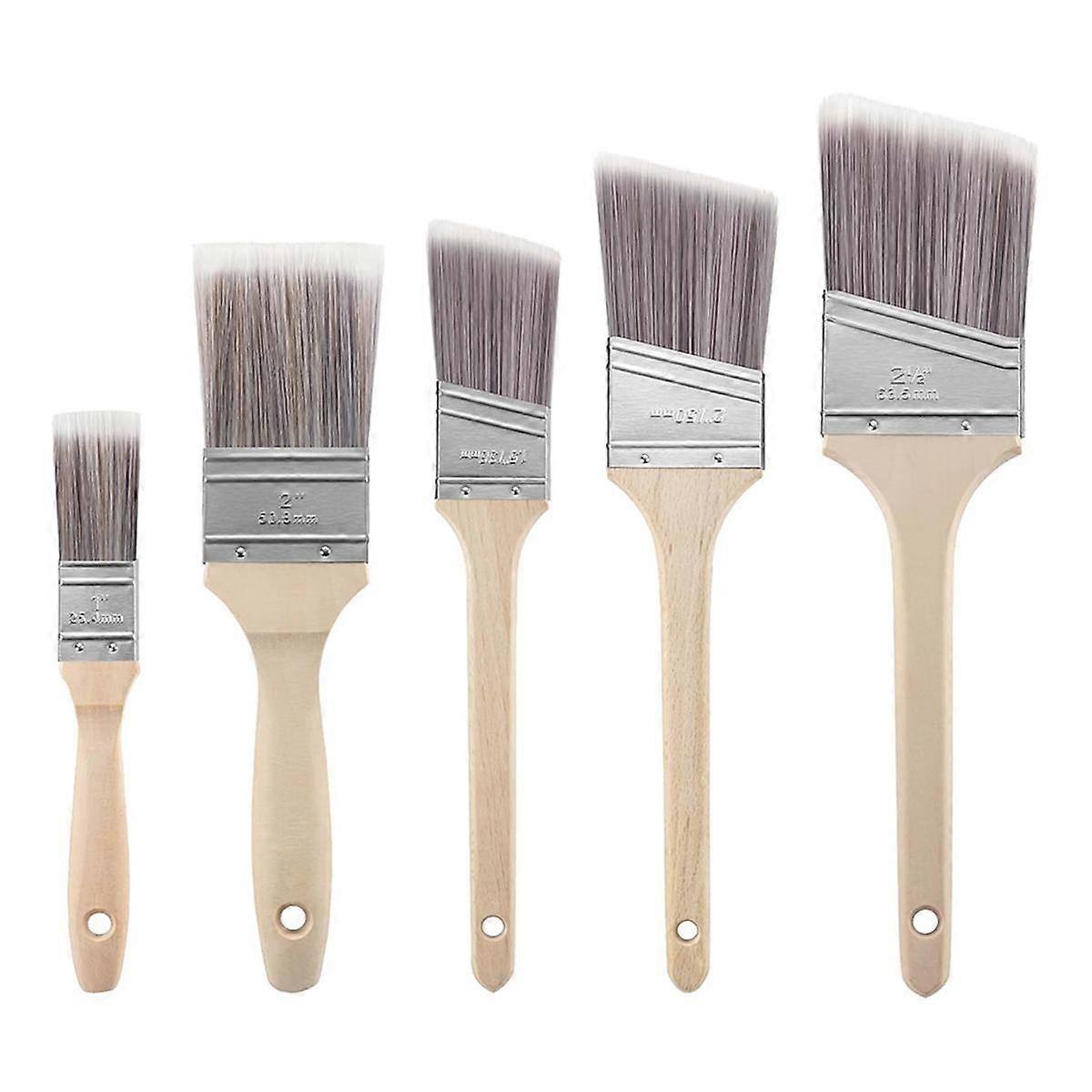 Paint Brush Set - for All Latex & Paints & Stains, Painting Walls, Cabinets, Fences, Waxed Furnitur