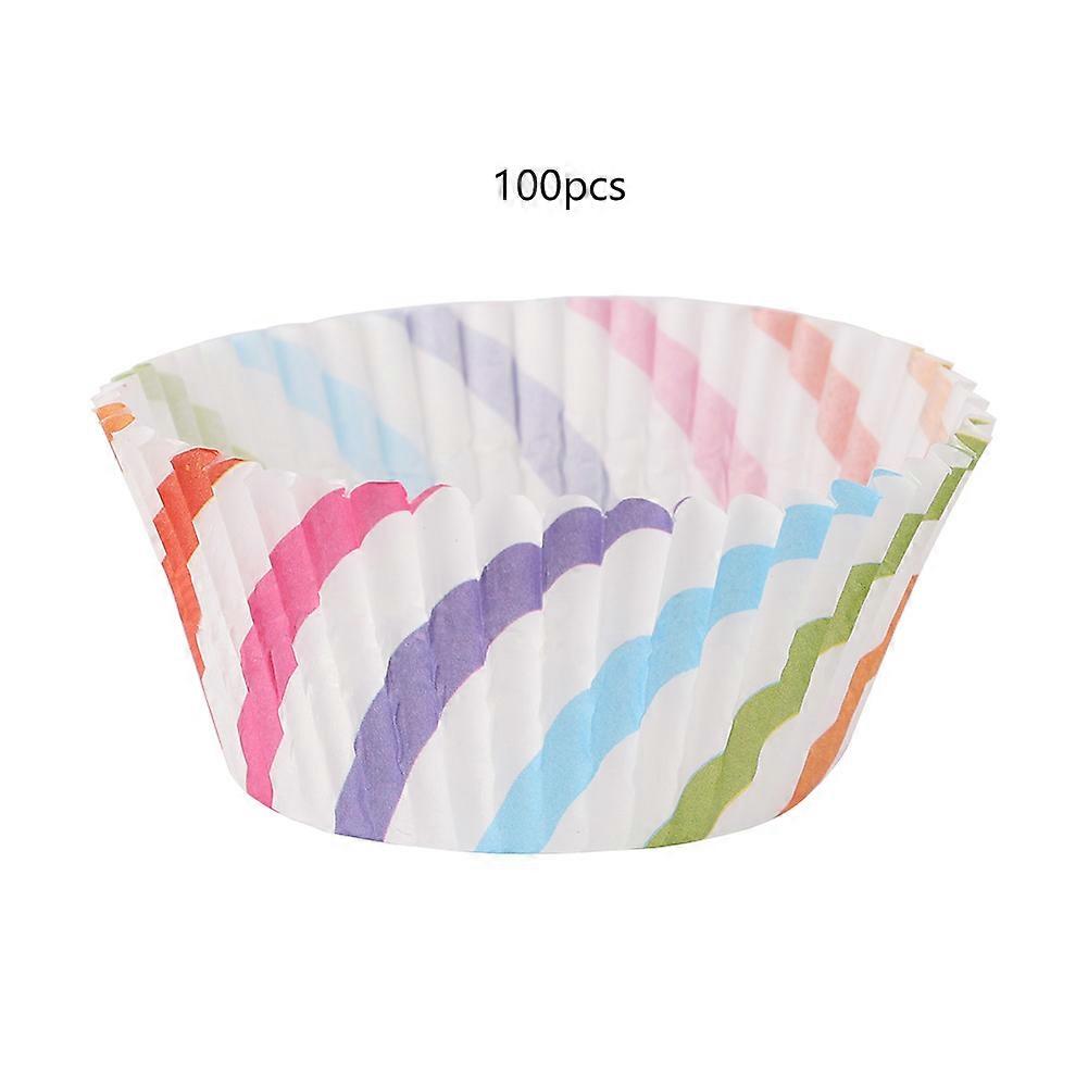 100PCS Mini Cupcake Liners Paper Round Cake Baking Cups Muffin Cases Home Party Wedding