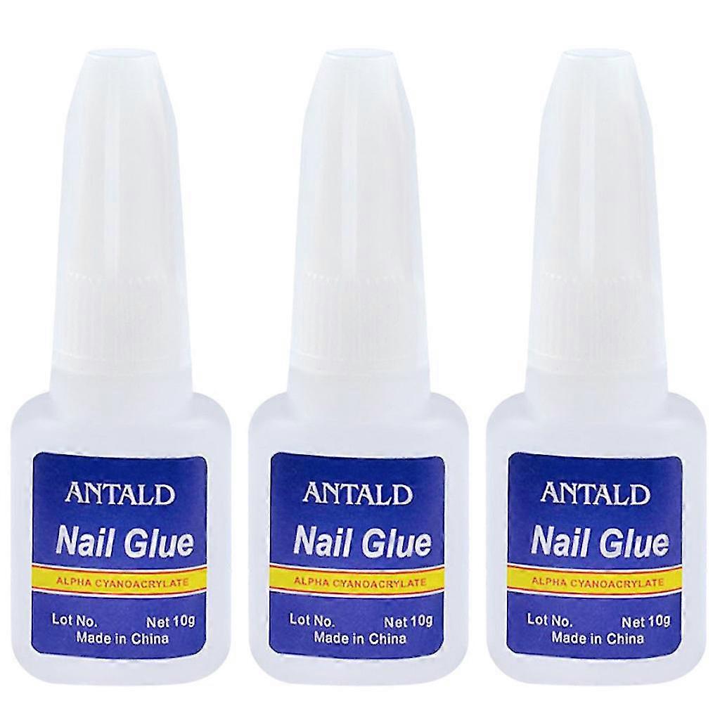 Fournitures d’ongles en gros colle à ongles avec pinceau colle ongle faux adhésif 30ML 3PC