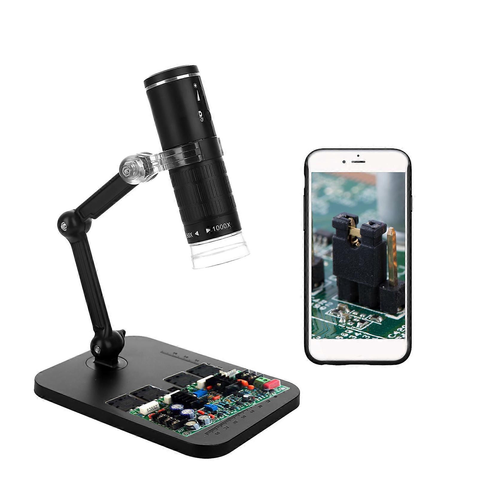 Industrial Electronic Microscope 2 Million HD Digital Mobile Phone WIFI Microscope 50-1000X Portable Magnifier F210