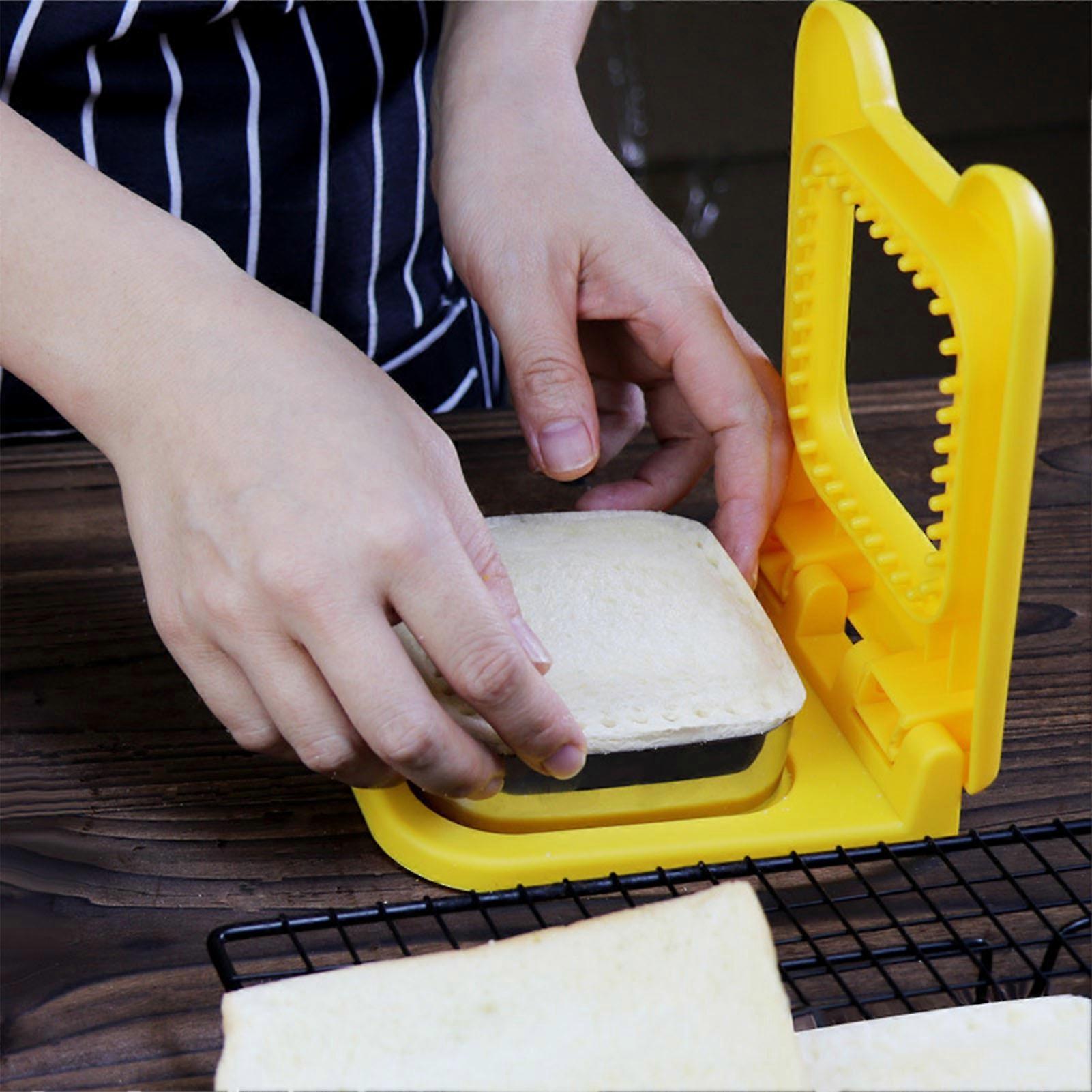 Sandwich Cutter and Sealer Square Pocket Sandwiches Cutter for Kids Boys Girls Lunch Lunchbox