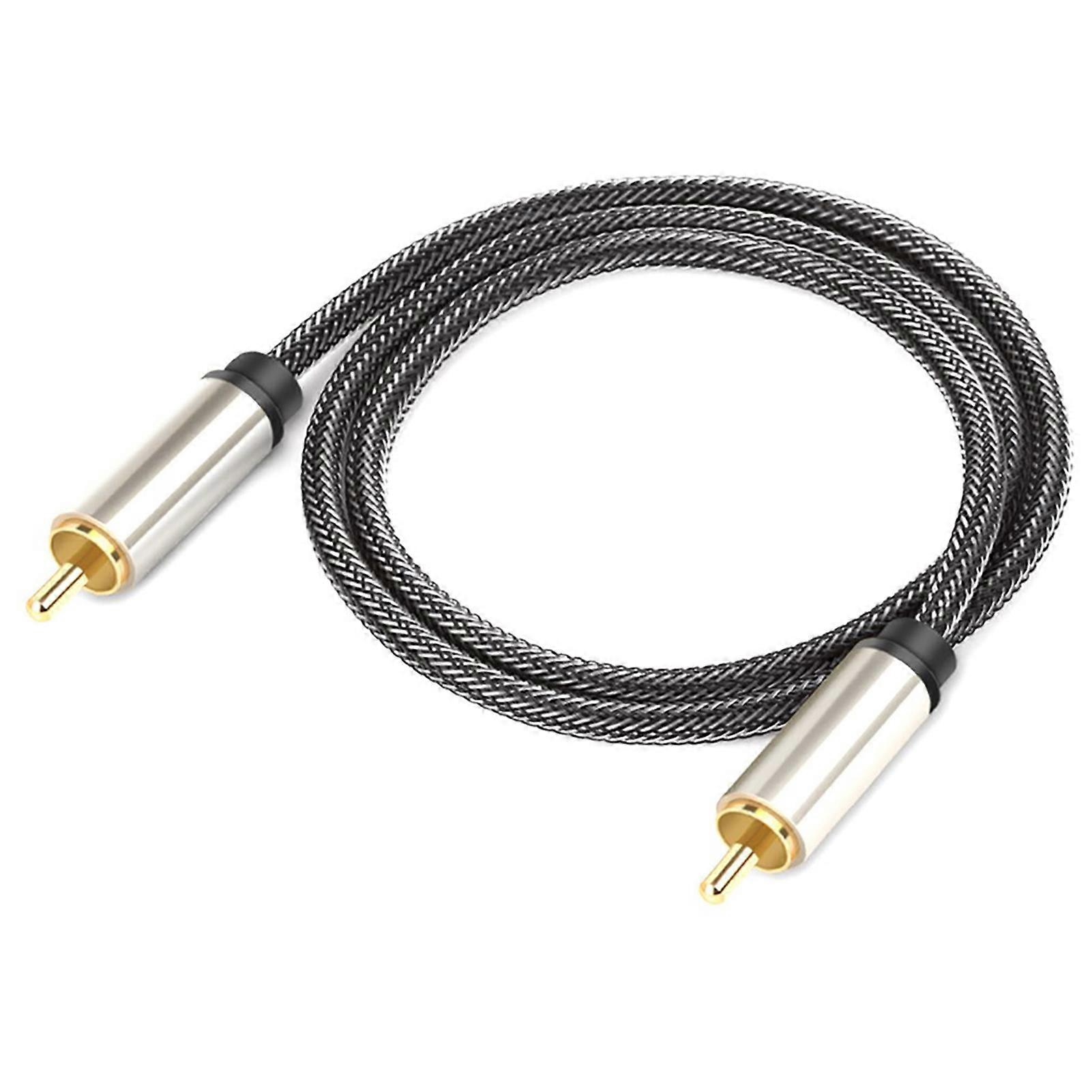 Male to Male RCA Adapter Metal Shell Digital Coaxial Stereo Plug for VCR DVD Player TV Camcorder