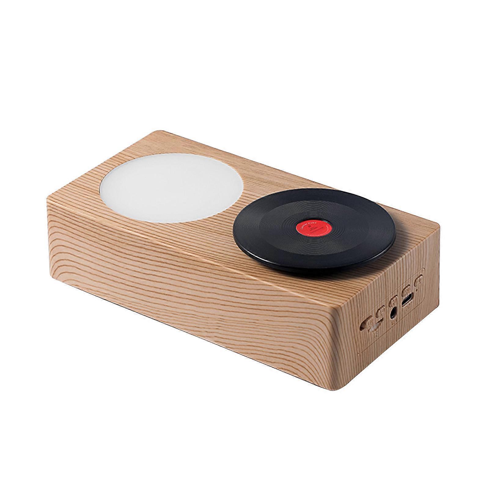 Bluetooth Speaker Retro Record Player Wireless Night Light Creative Gift